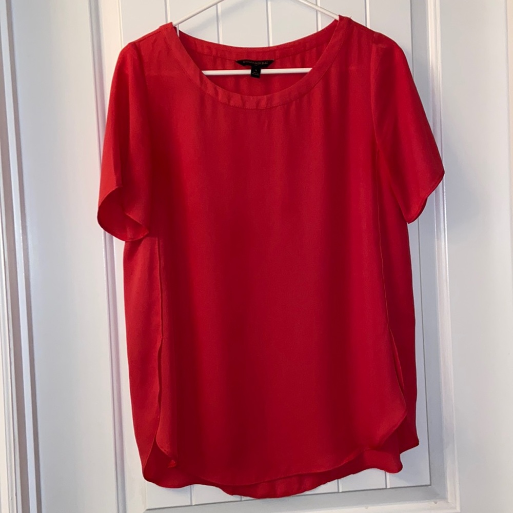 Coral banana republic top. 3 for $15